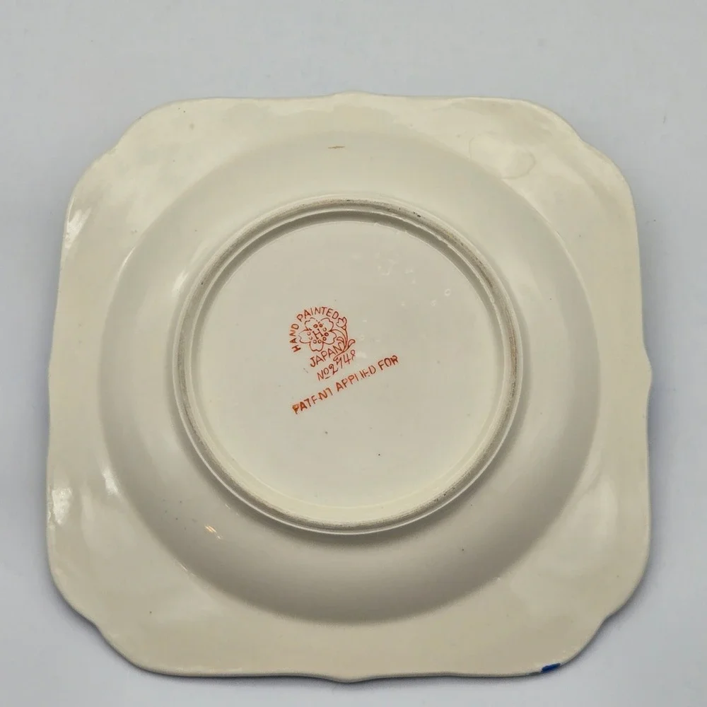 Hotta Yu Shoten & Co Lusterware‎ Japan 20's Floral Dish Numbered Hand Painted